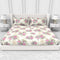 Carmel 100 % Cotton Satin 220 TC Fitted Sheet Set With 2 Pillow Cover - 1
